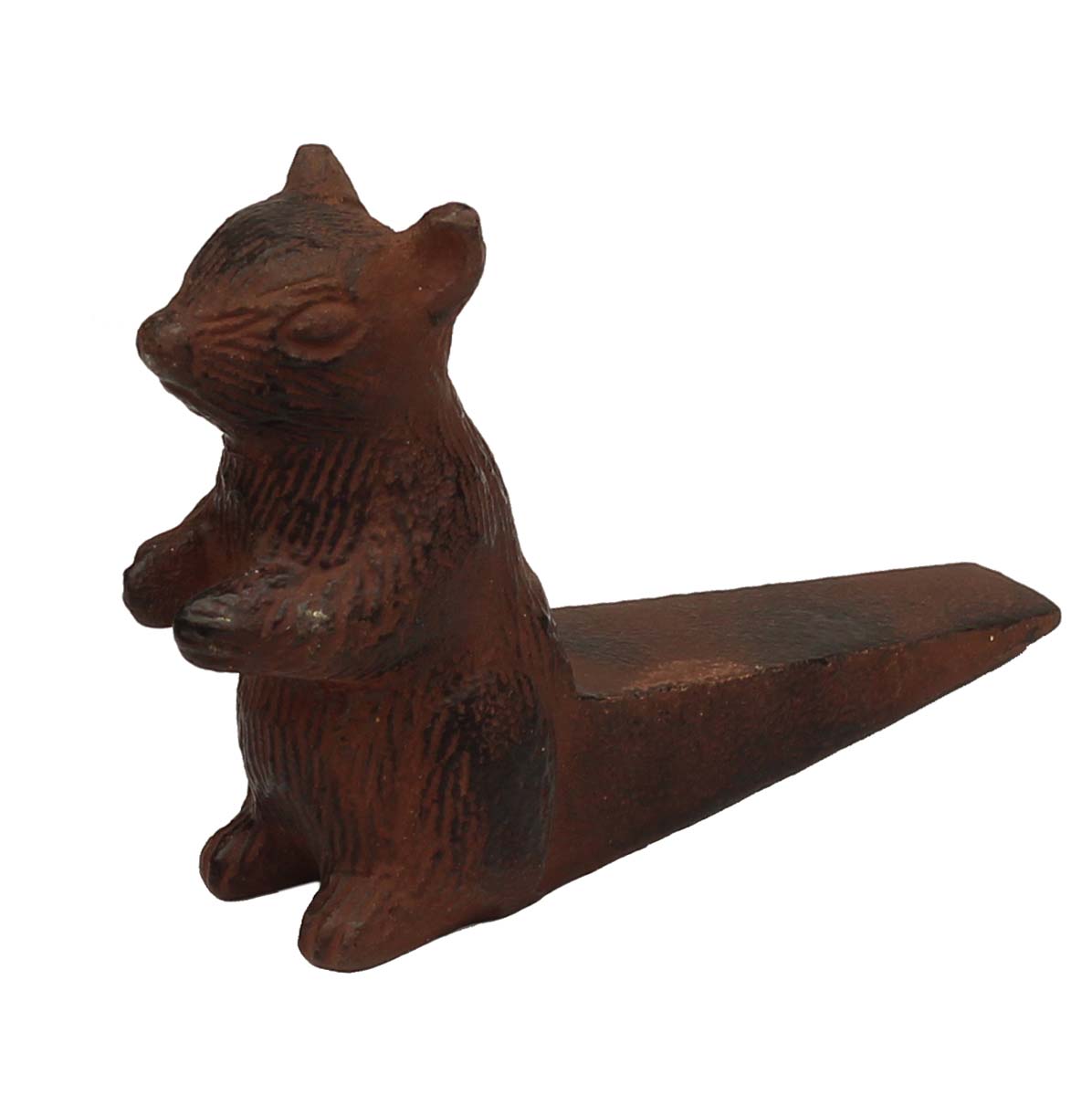 Buy in Bulk Wholesale Squirrel Door Stopper - Solid & Heavy Wedge Style Stopper - Rustic Cast Iron Patina - Home Decor & Accessories & Supplies